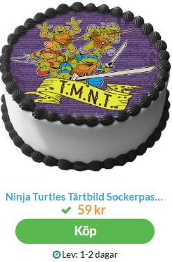 turtles ätbar tårtbild 2